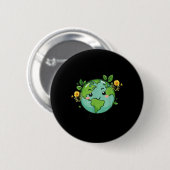 Go Planet Its Your Earth Day 2025先生キッズカット 缶バッジ (正面&裏面)