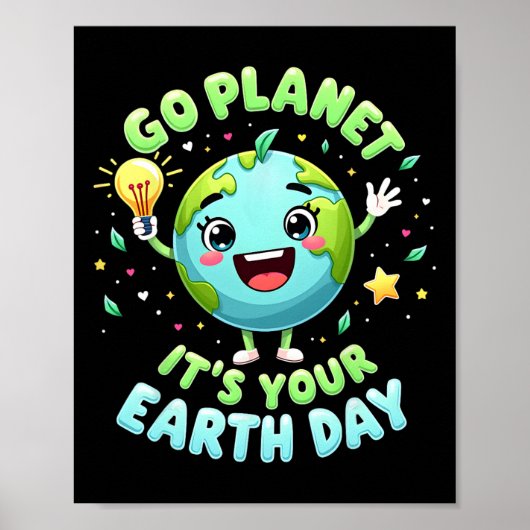 Go Planet Its Your Earth Day 2025先生キッズボーイ ポスター (正面)