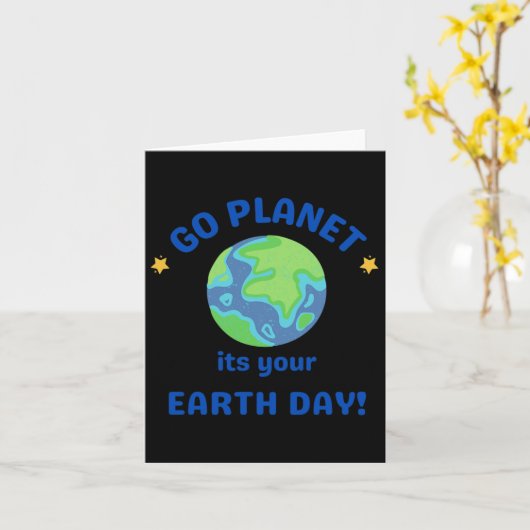 Go Planet Its Your Earth Day 6 カード (黄色い花)
