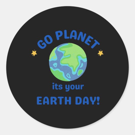 Go Planet Its Your Earth Day 6 ラウンドシール (正面)