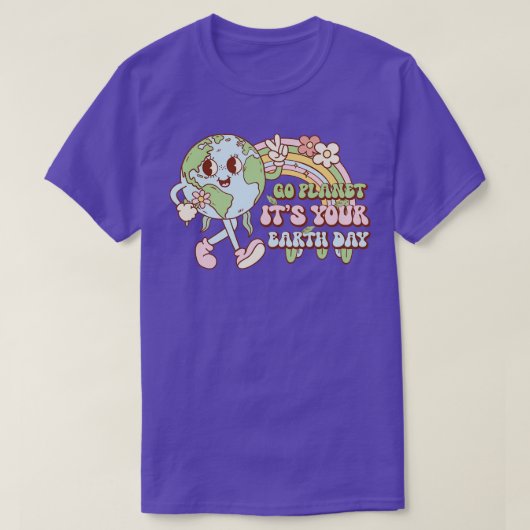Go Planet Its Your Earth Day 9 Tシャツ (デザイン正面)
