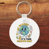 Go Planet Its Your Earth Day Climate Change Scenc キーホルダー (正面)
