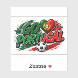 GO PORTUGAL ファン | ポルトガルの誇り フットボール シール
