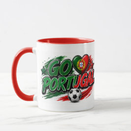 GO PORTUGAL ファン | ポルトガルを誇るフットボール マグカップ