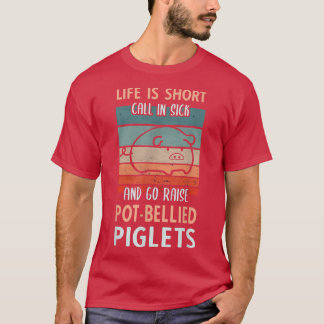 Go Raise Pot Bellied Piglets - Pig Keeper Outfit P Tシャツ