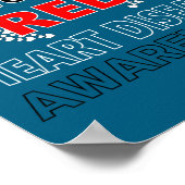 Go Red - American Heart Health Month Awareness In  ポスター (角)