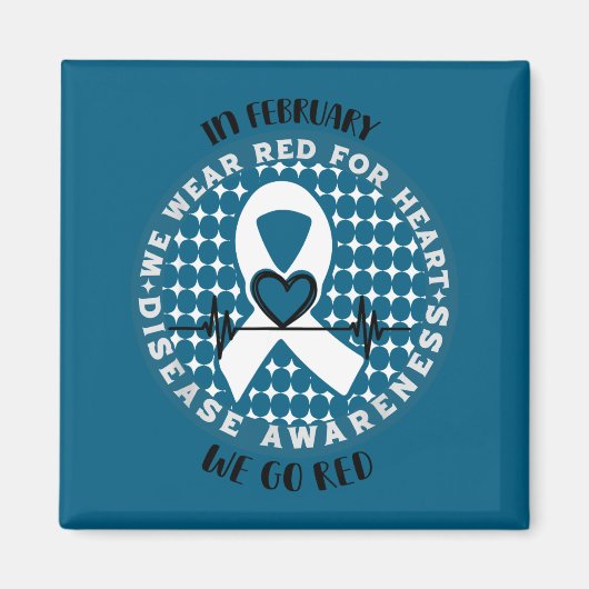 Go Red - American Heart Health Month Awareness In  マグネット (正面)