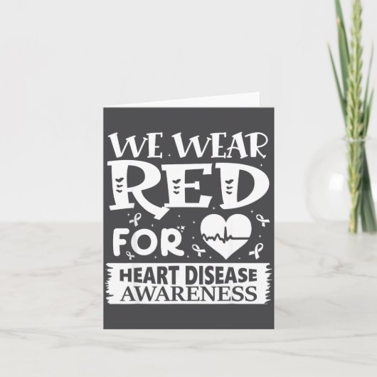 Go Red – Awareness For Us Heart Health Month In Fe カード (正面)