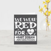 Go Red – Awareness For Us Heart Health Month In Fe カード (黄色い花)