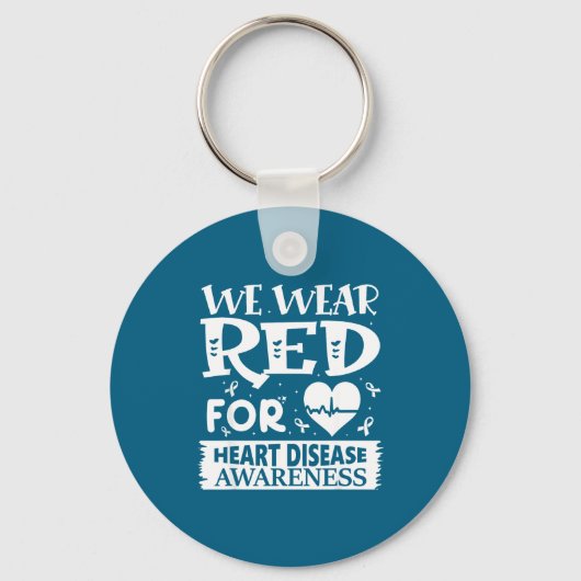 Go Red – Awareness For Us Heart Health Month In Fe キーホルダー (正面)