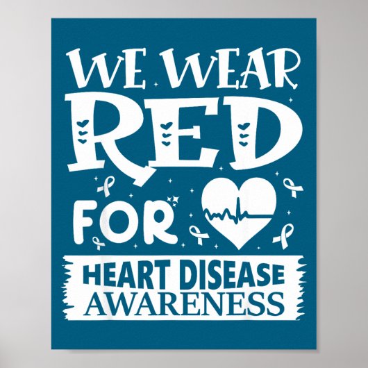 Go Red – Awareness For Us Heart Health Month In Fe ポスター (正面)