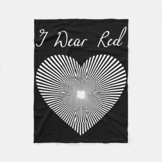 Go Red Day ハートリボンコスチューム 心臓病啓発月間 フリースブランケット
