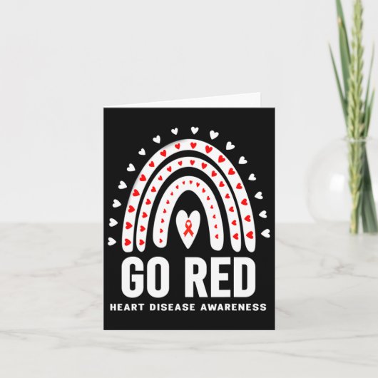 Go Red Day - 赤いハートの心臓病月間 カード (正面)