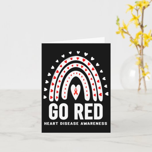 Go Red Day - Go Red Heart Disease Month  カード (黄色い花)