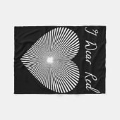 Go Red Day Heart Ribbon Costume Heart Disease Mont フリースブランケット (正面(横))