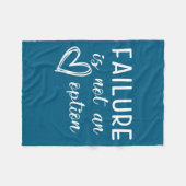 Go Red - Failure Is Not An Option  フリースブランケット (正面(横))