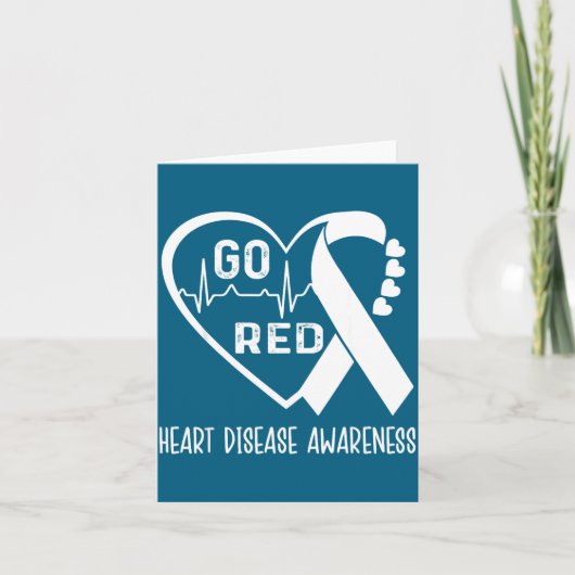 Go Red - February American Heart Health Month Awar カード (正面)