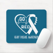 Go Red - February American Heart Health Month Awar マウスパッド (マウス)