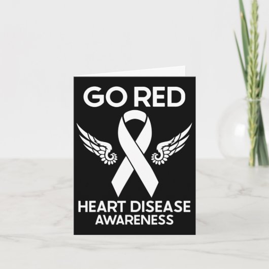 Go Red For Heart Disease Awareness We Wear Red In  カード (正面)
