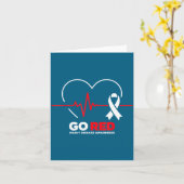 Go Red For Women American Chd Heart Disease Month  カード (黄色い花)