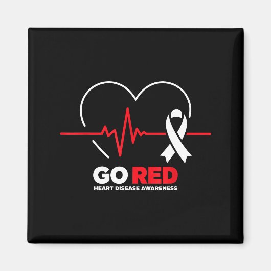 Go Red For Women American Chd Heart Disease Month マグネット (正面)