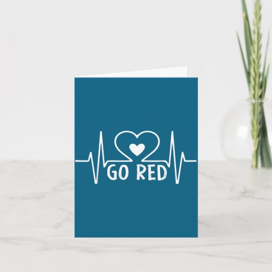 Go Red For Women American Heart Disease Month Awar カード (正面)