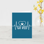 Go Red For Women American Heart Disease Month Awar カード (黄色い花)