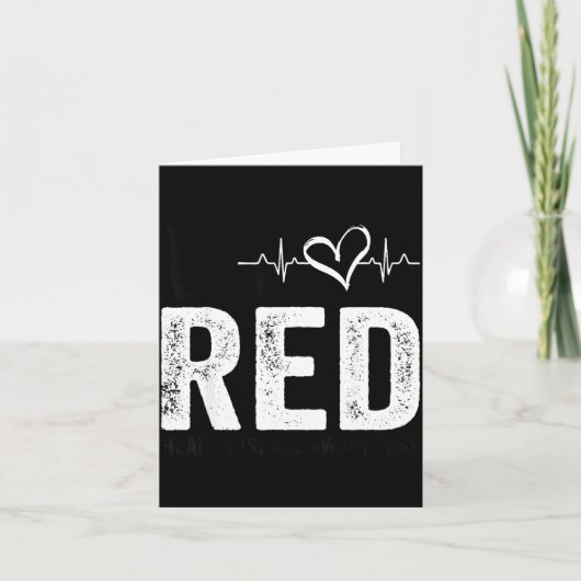 Go Red For Women American Heart Disease Month Awar カード (正面)