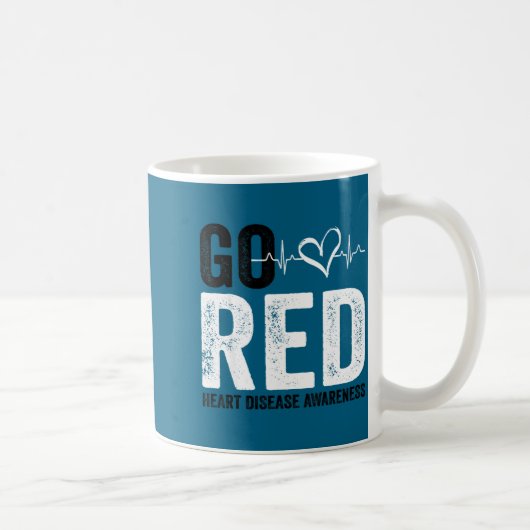 Go Red For Women American Heart Disease Month Awar コーヒーマグカップ (右)