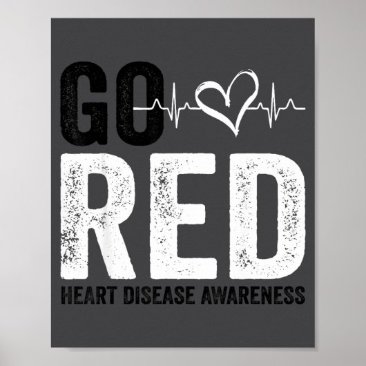 Go Red For Women American Heart Disease Month Awar ポスター (正面)