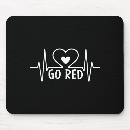 Go Red For Women American Heart Disease Month Awar マウスパッド (正面)
