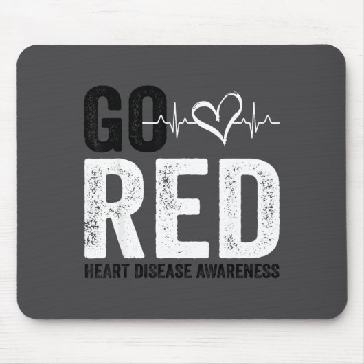 Go Red For Women American Heart Disease Month Awar マウスパッド (正面)