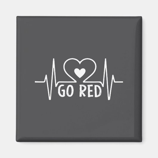 Go Red For Women American Heart Disease Month Awar マグネット (正面)