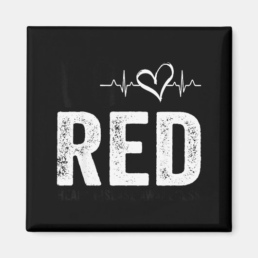 Go Red For Women American Heart Disease Month Awar マグネット (正面)