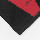 Go Red Heart Disease Awareness Bad Warrior Wife  フリースブランケット (角)