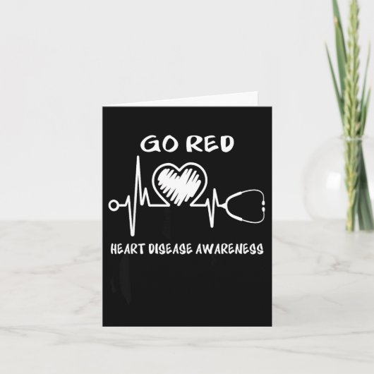 Go Red Heart Disease Awareness Month  カード (正面)