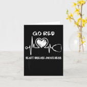 Go Red Heart Disease Awareness Month  カード (黄色い花)