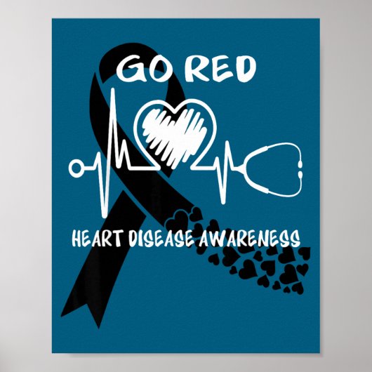 Go Red Heart Disease Awareness Month  ポスター (正面)