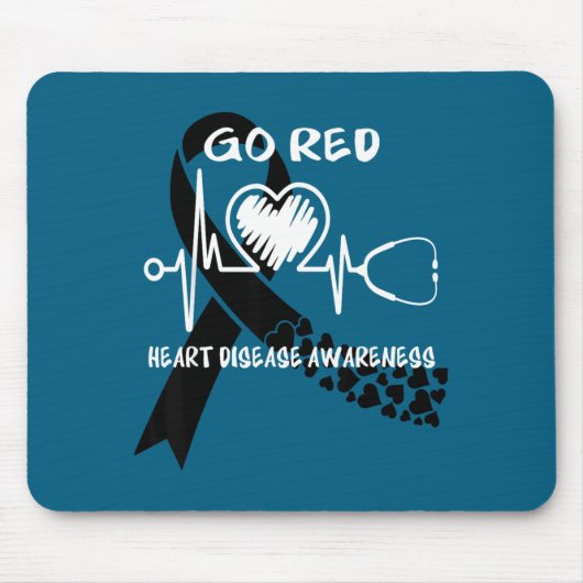 Go Red Heart Disease Awareness Month  マウスパッド (正面)