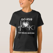 Go Red Heart Disease Awareness Month Tシャツ (正面)