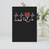 Go Red Heartbeatハート病認識度 出欠カード (スタンド正面)