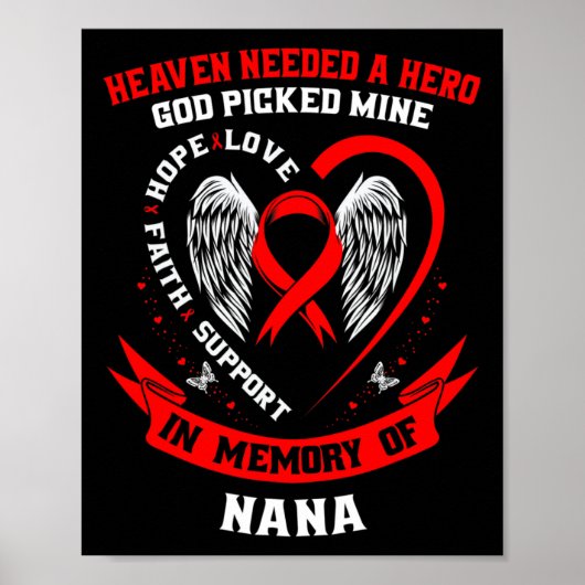 Go Red Heaven Needed A Hero God Picked My Nana Hea ポスター (正面)