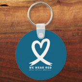 Go Red In February Heart Disease Awareness Health  キーホルダー (正面)