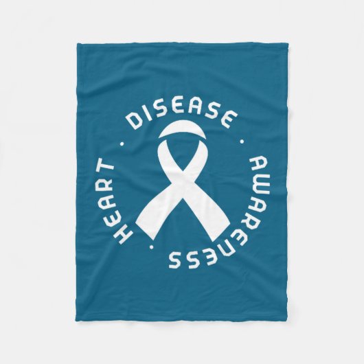 Go Red In February Heart Disease Awareness Health  フリースブランケット (正面)
