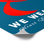 Go Red In February Heart Disease Awareness Health  ポスター (角)