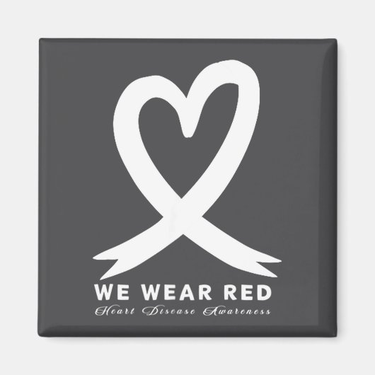 Go Red In February Heart Disease Awareness Health  マグネット (正面)