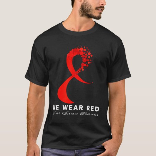 Go Red In February Heart Disease Awareness Health  Tシャツ (正面)