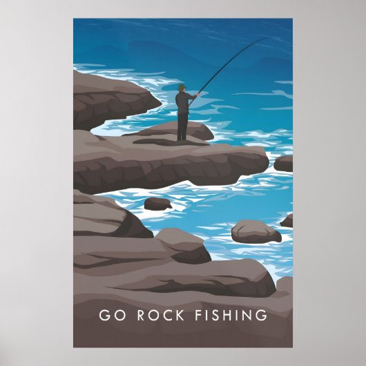 Go Rock Fishing Travel Poster ポスター (正面)