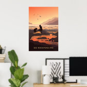 Go Rockpooling Seaside Travel Poster ポスター (ホームオフィス)