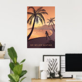 Go Roller Skating Travel Poster ポスター (ホームオフィス)